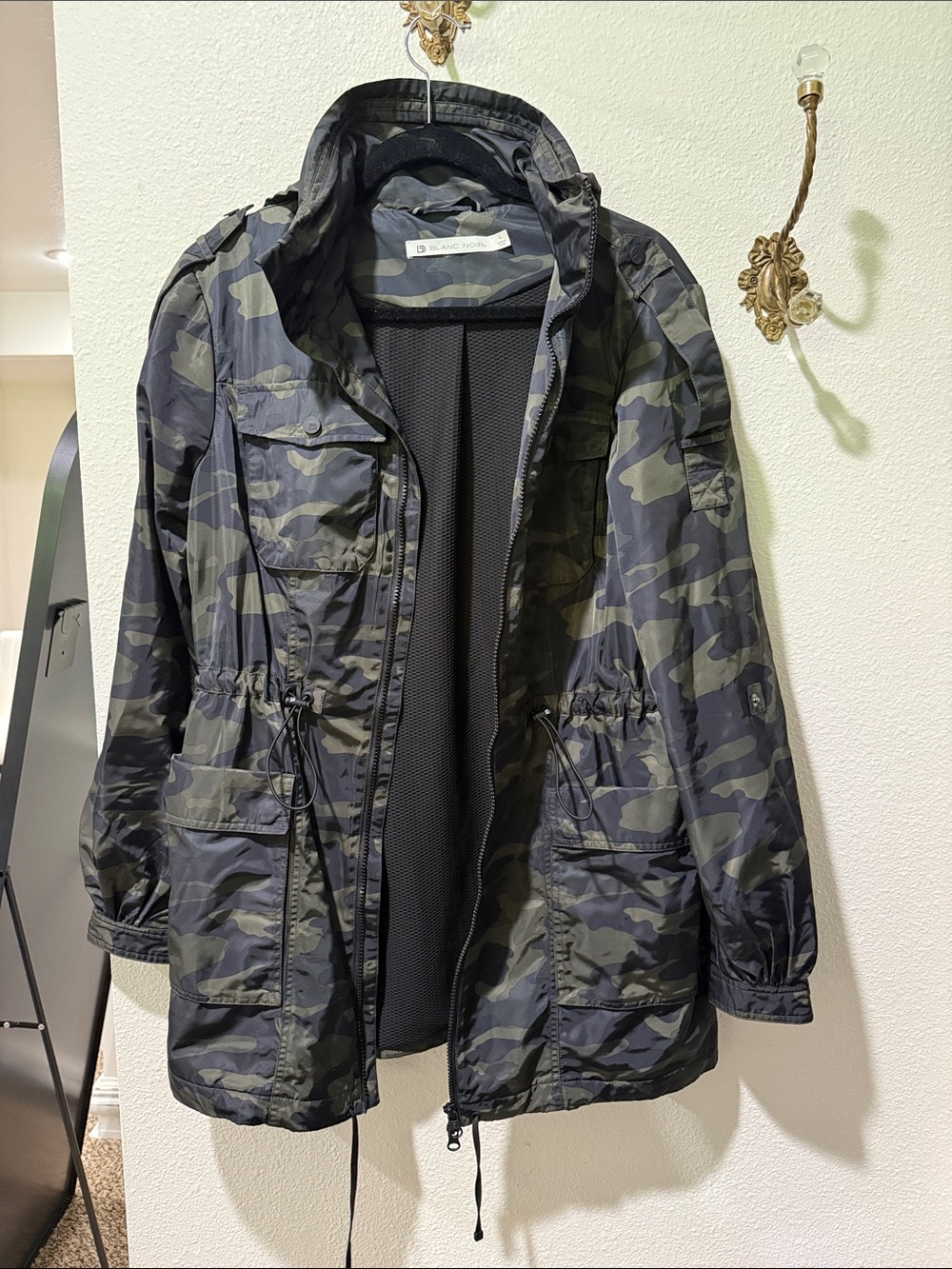 blanc noir Camo Anorak Jacket - Green/Black